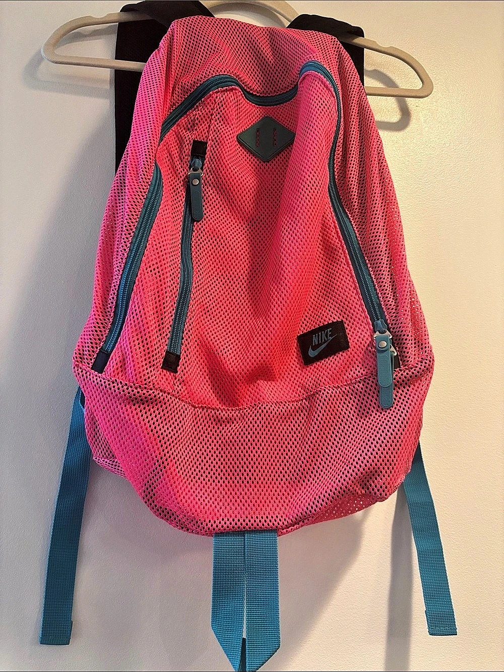 NWOT Nike Japan Limited Edition Mesh Backpack in Pink & Blue